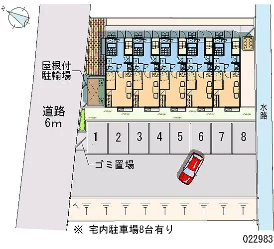 ★手数料０円★掛川市水垂　月極駐車場（LP）